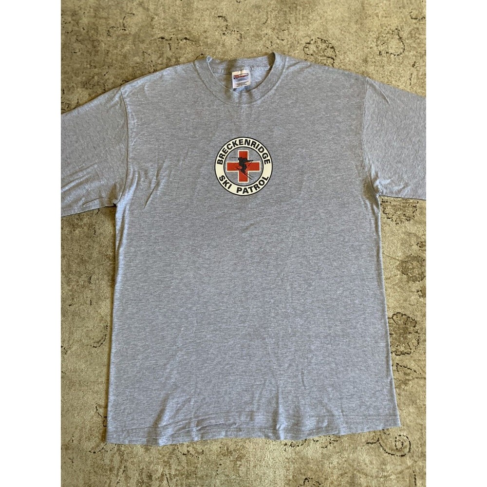 Vintage 90s Skiing Ski Breckenridge Colorado Long Sleeve T Shirt Size Large